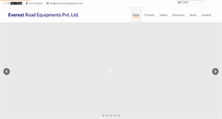Desktop Screenshot of everestroadequipments.com